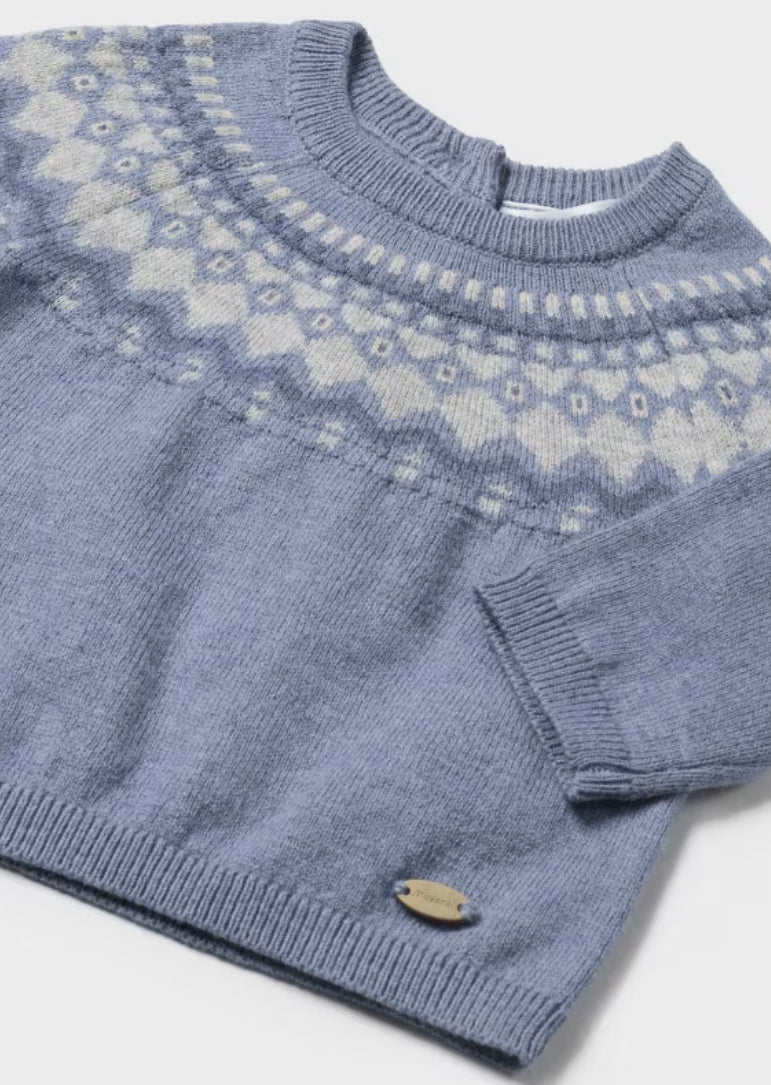 Newborn Jacquard Sweater