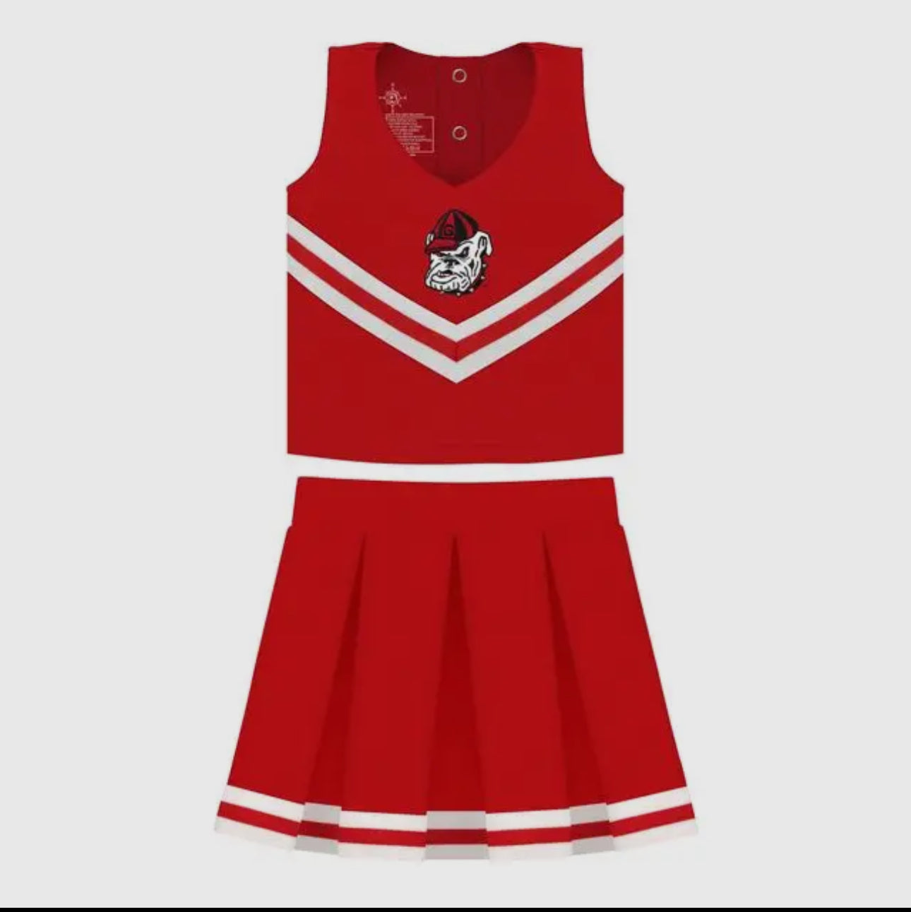 Ga Bulldog Cheer Dress With Bloomers