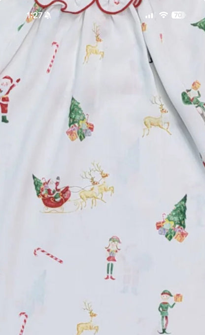 Santa’s Sleigh Girls’ Nightgown