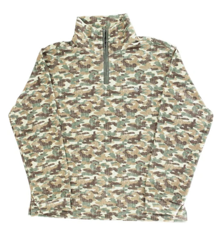 Camo Performance Half Zip