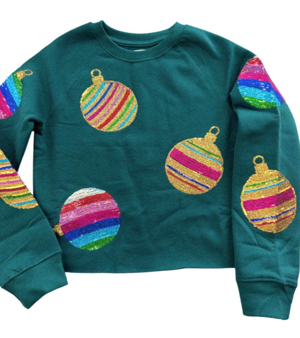 Sparkle Christmas Ornament Sweatshirt