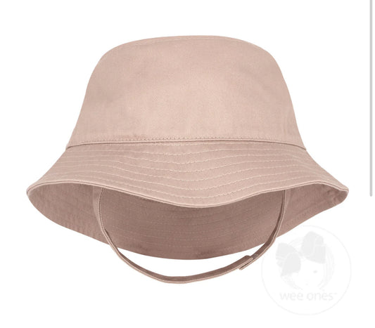 Cotton Twill Khaki Bucket Hat