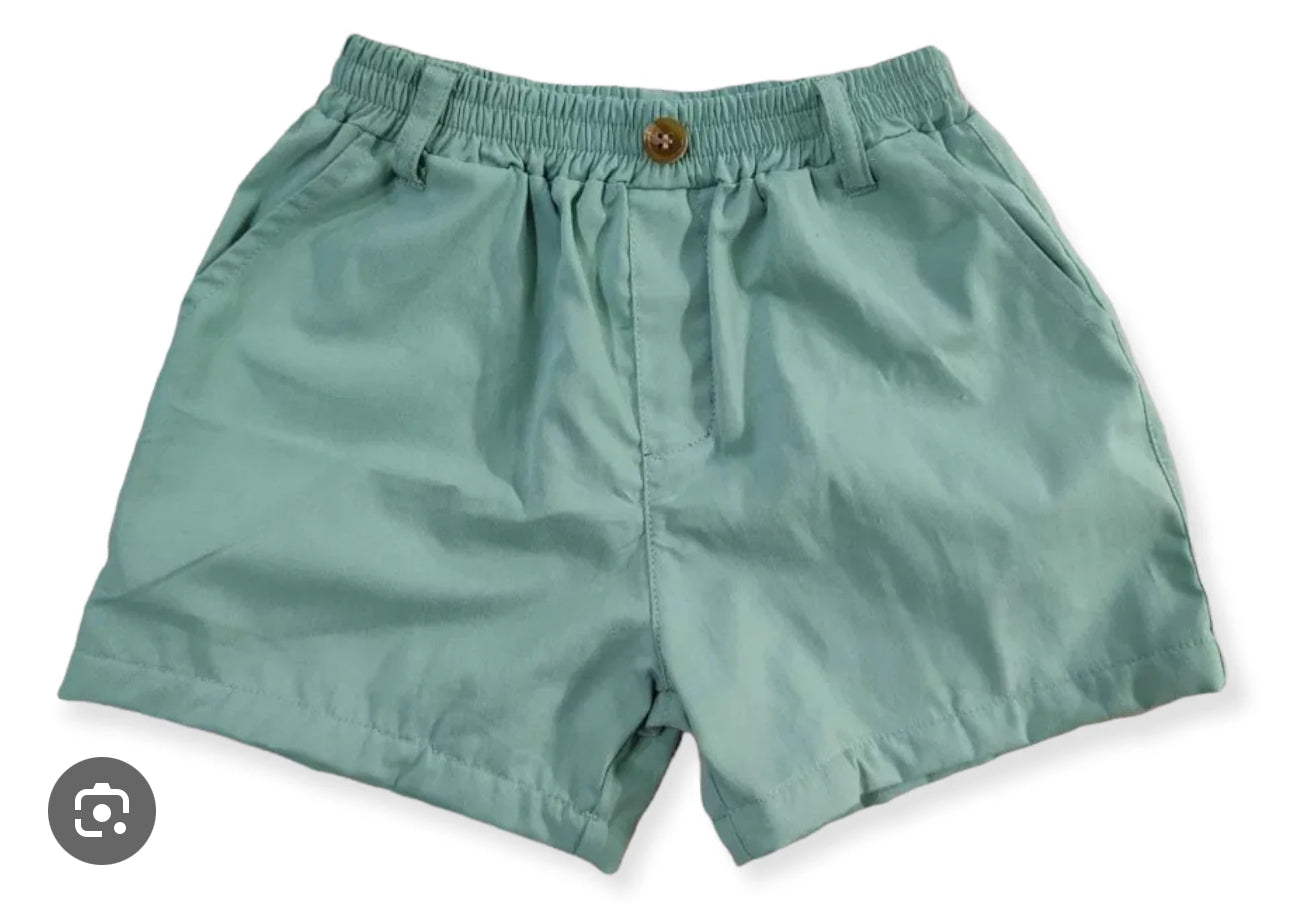 Green Pull On Shorts