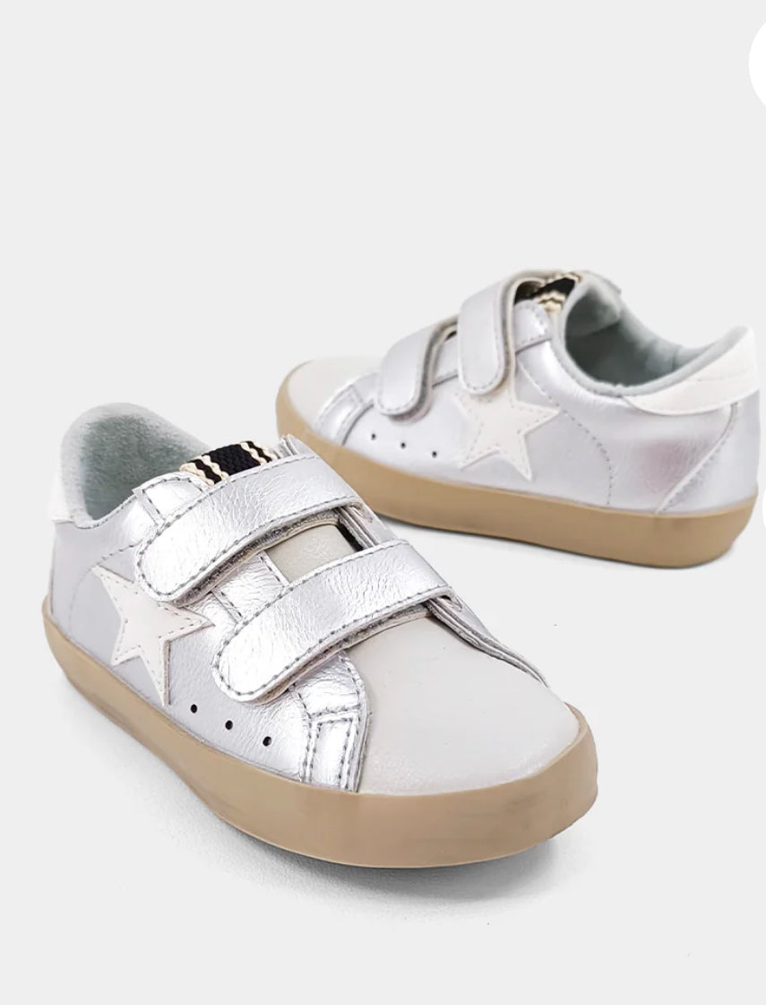 Silver Velcro Sunny Sneaker