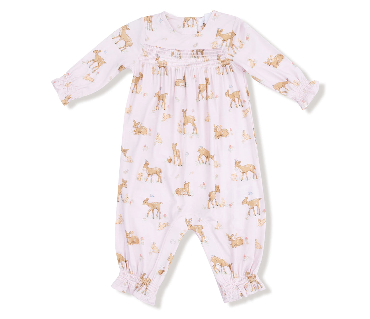 Little Fawn Long Sleeve Smocked Romper