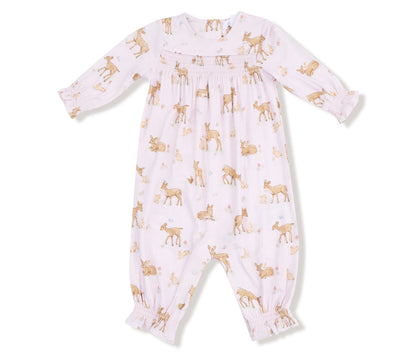 Little Fawn Long Sleeve Smocked Romper