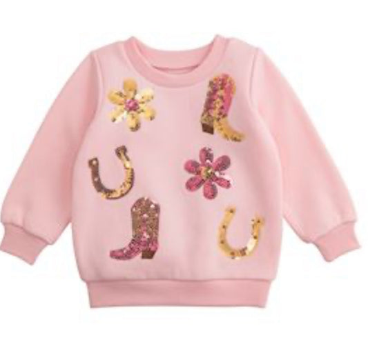 Sequin Western Sweatshirt