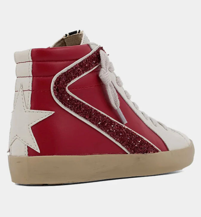 Rooney Dark Red High Tops