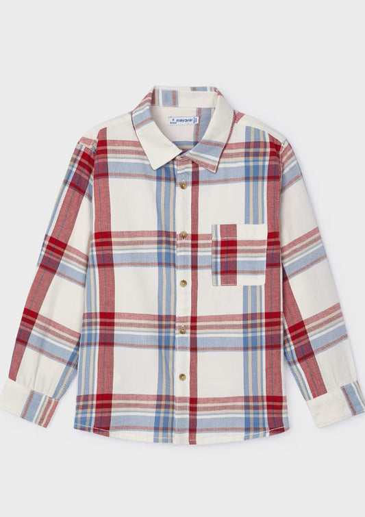 Long Sleeve Checked Shirt