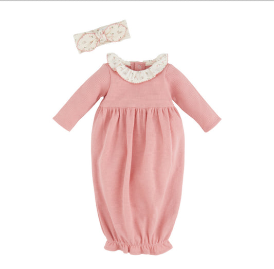 Dusty Rose Gown With Headband