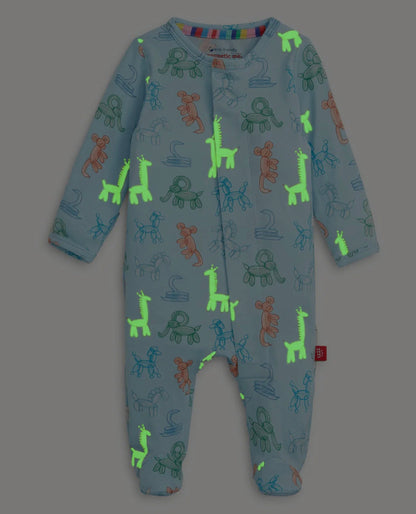Blue Party Animals Glow Footie