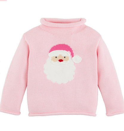 Pink Santa Rollneck Sweater