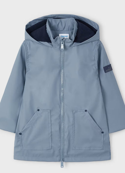 Dusty Blue Rain Coat