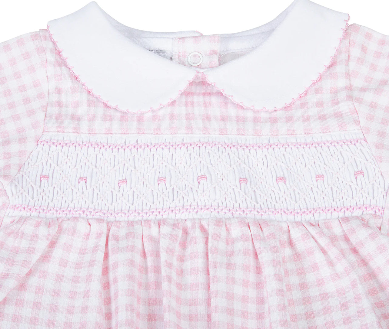 Mini Check Smocked Footie