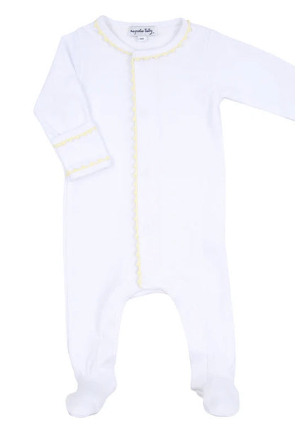 Baby Joy Crochet Piping Footie