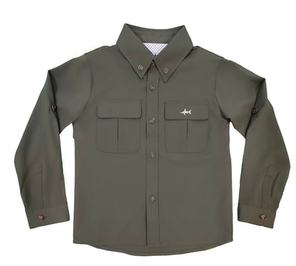 Flagler Fishing Polo Olive