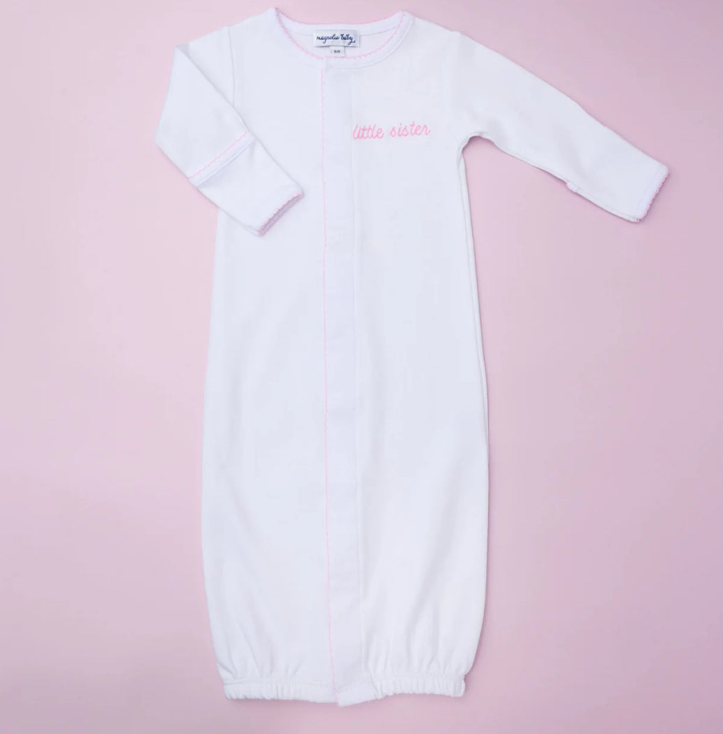 Little Sister Embroidered Gown/Converter