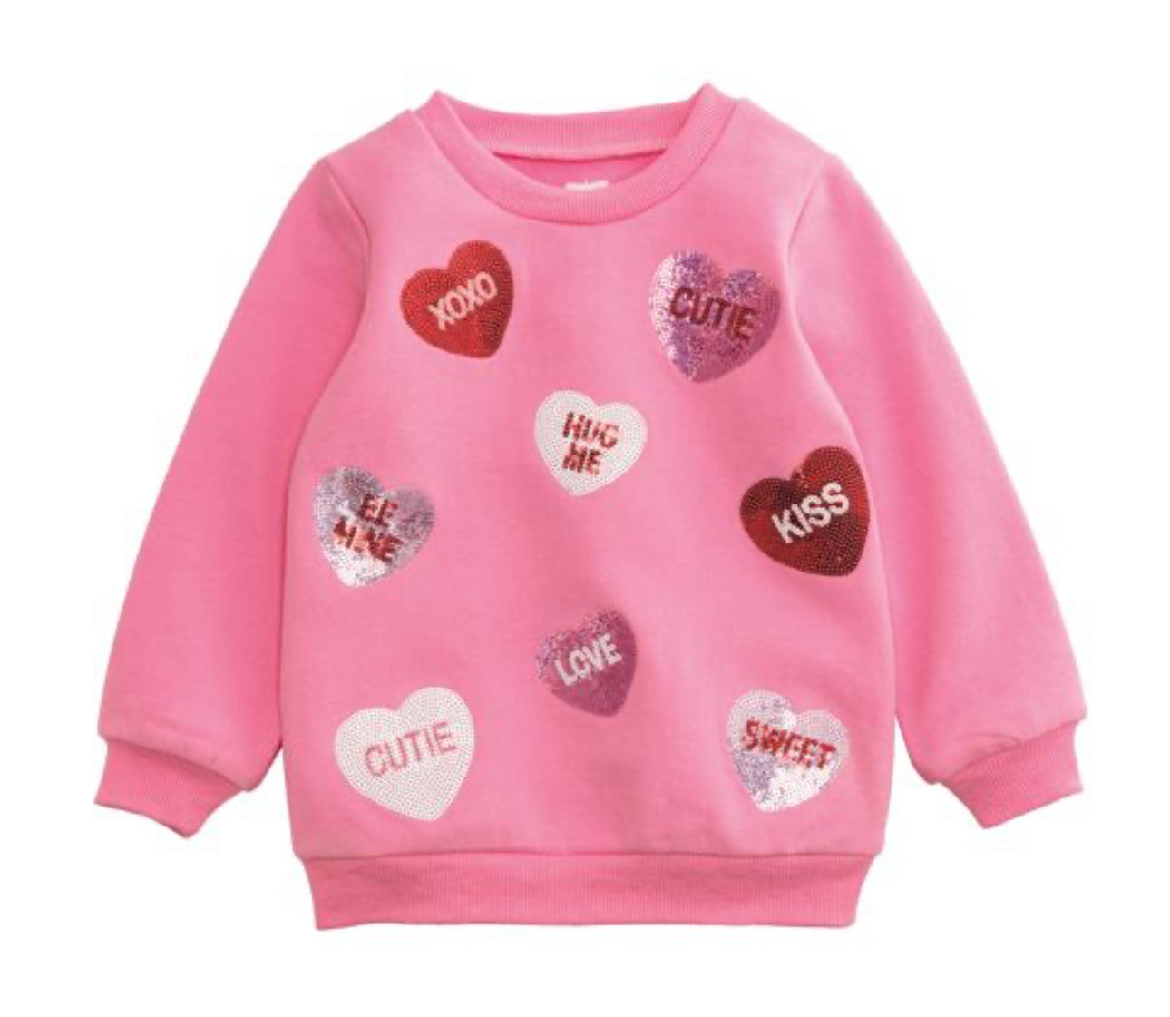 Sequin Heart Sweatshirt
