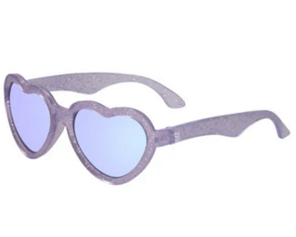 Lavender Shimmer Heart Babiator Sunglasses