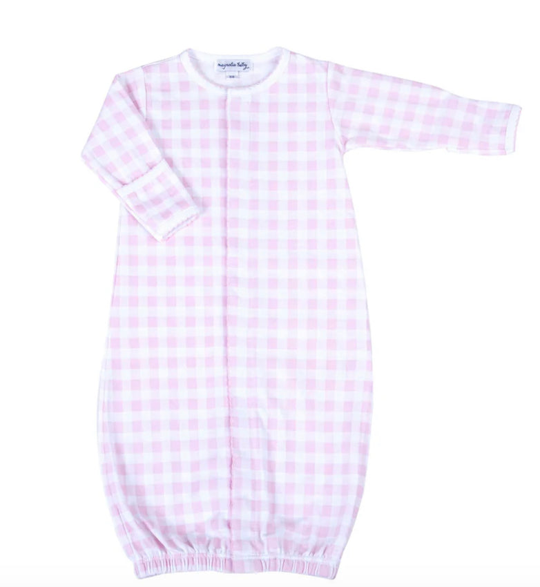 Pink Checks Converter Gown