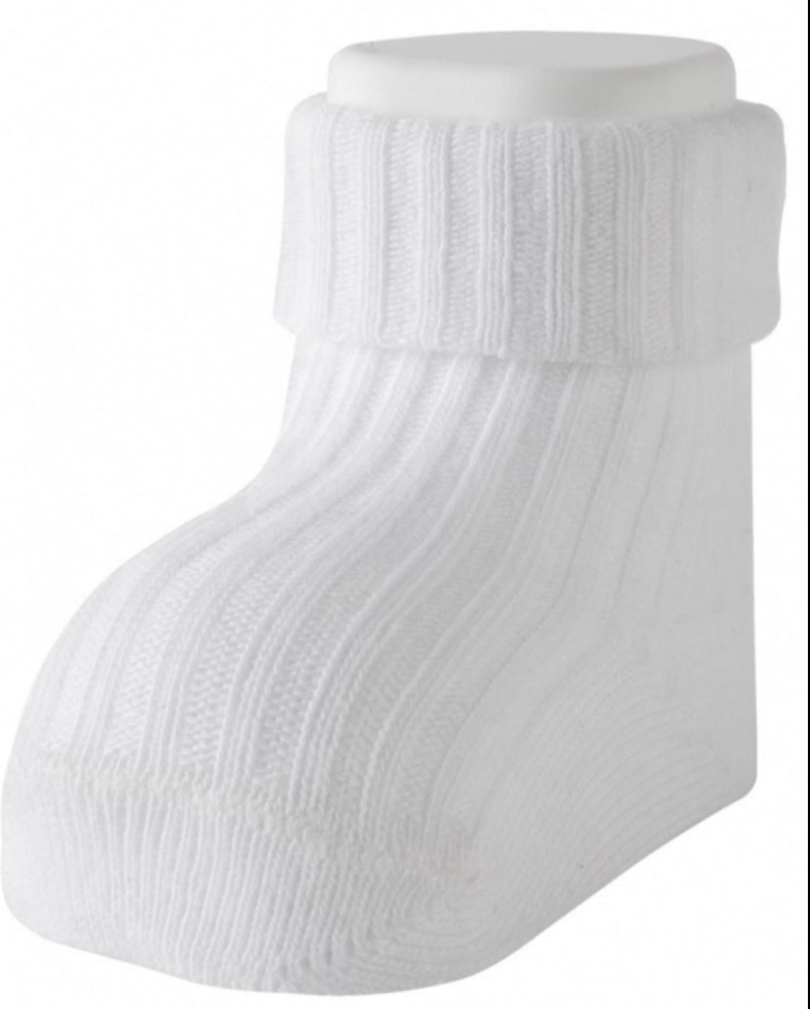 White Newborn Socks