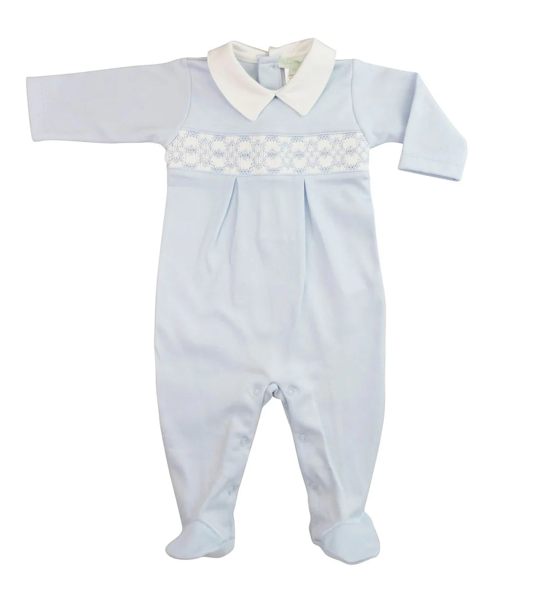 Baby Boy Hand Smocked Footie