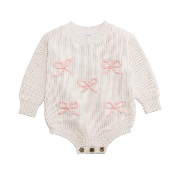 Bow Chainstitch Sweater Bubble