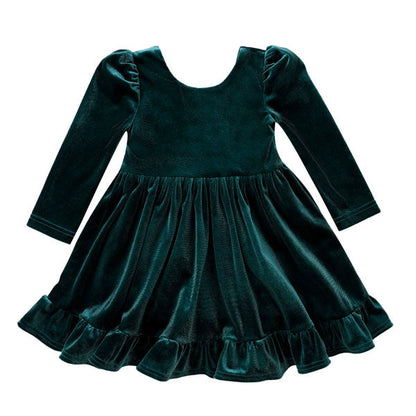 Hunter Velvet Dress
