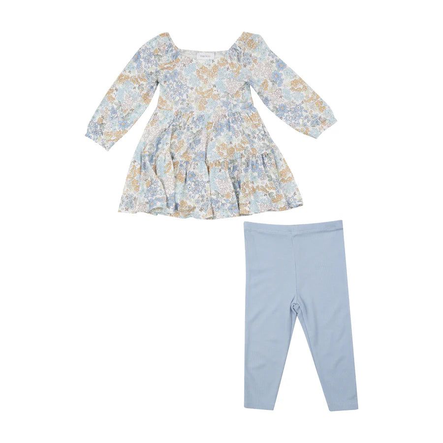 Edith’s Floral Dress and Legging Set