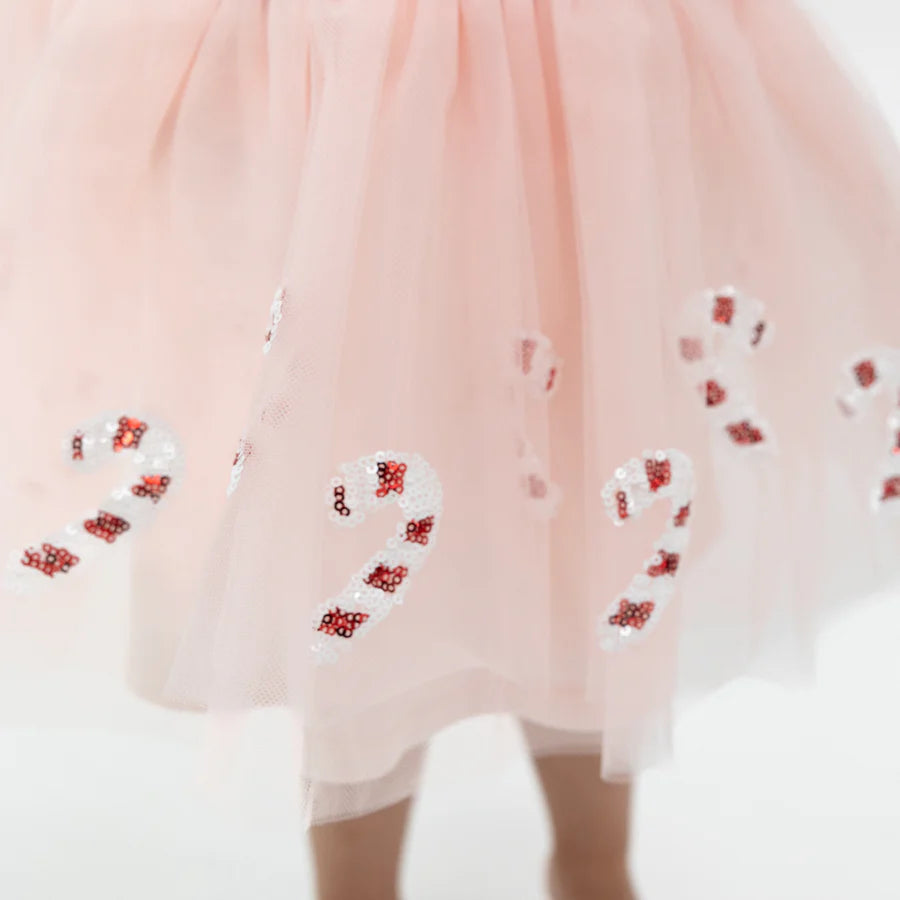 Candy Cane Sequin Tulle Skirt