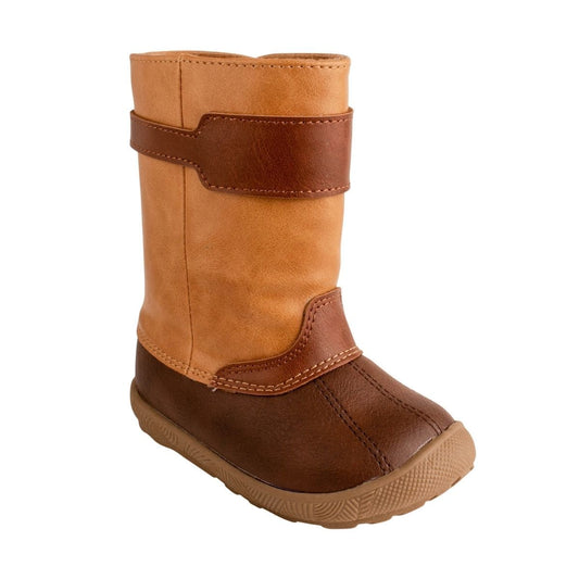 Brown and Tan Duck Boot