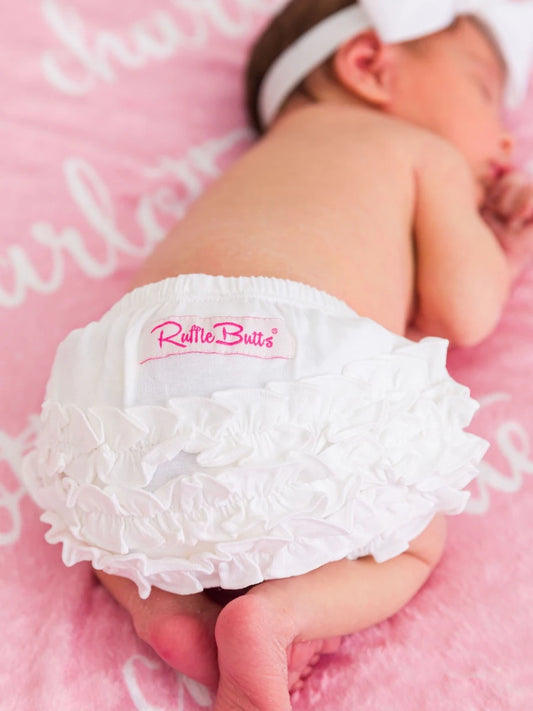 White Ruffle Bloomers