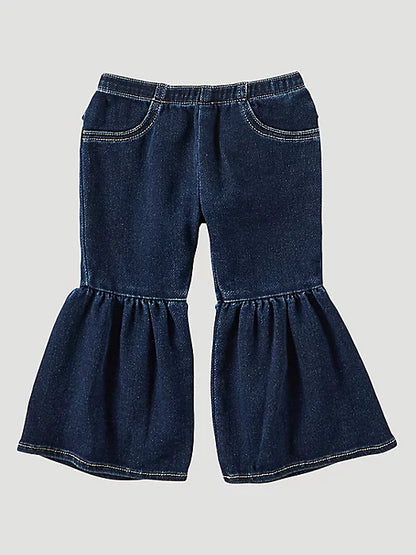 Little Girls Ruffle Flared Leg Jeans