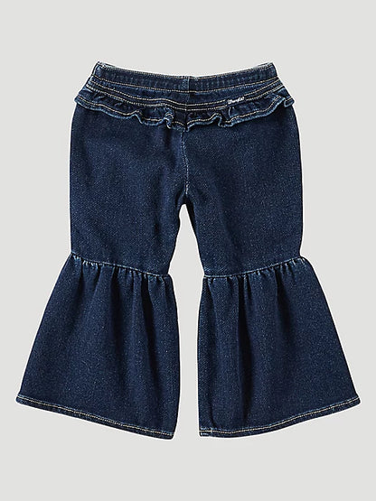 Little Girls Ruffle Flared Leg Jeans