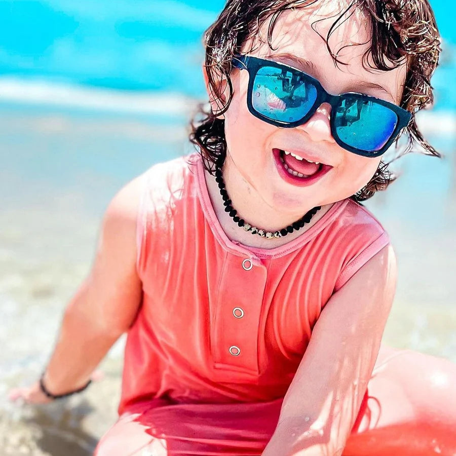 Raw Dalmatian Jasper Cherry Amber Necklace