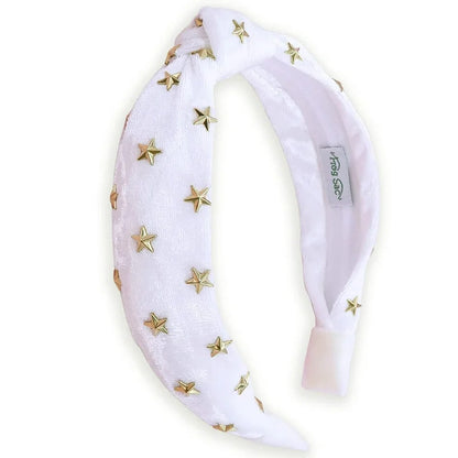 Gold Star Studded Headband