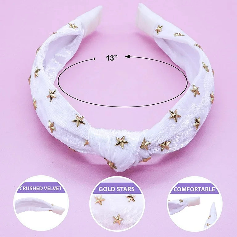 Gold Star Studded Headband