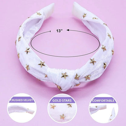 Gold Star Studded Headband