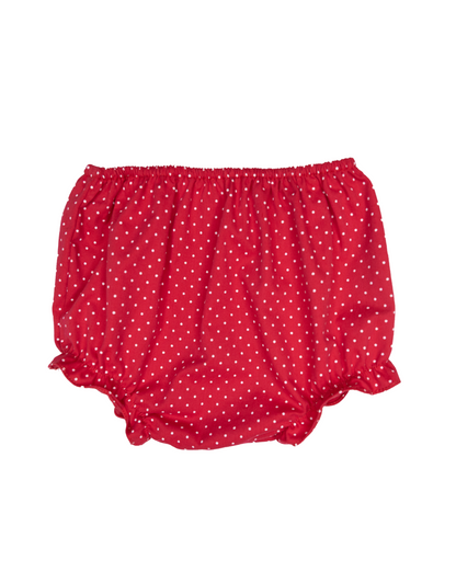 White Dress with Red Smock