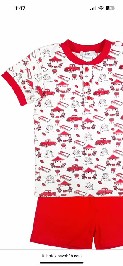 GameDay Bulldog Boys Short Set