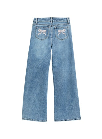 Bow Embroidered Jeans