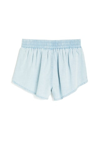 Light Wash Denim Pull On Short