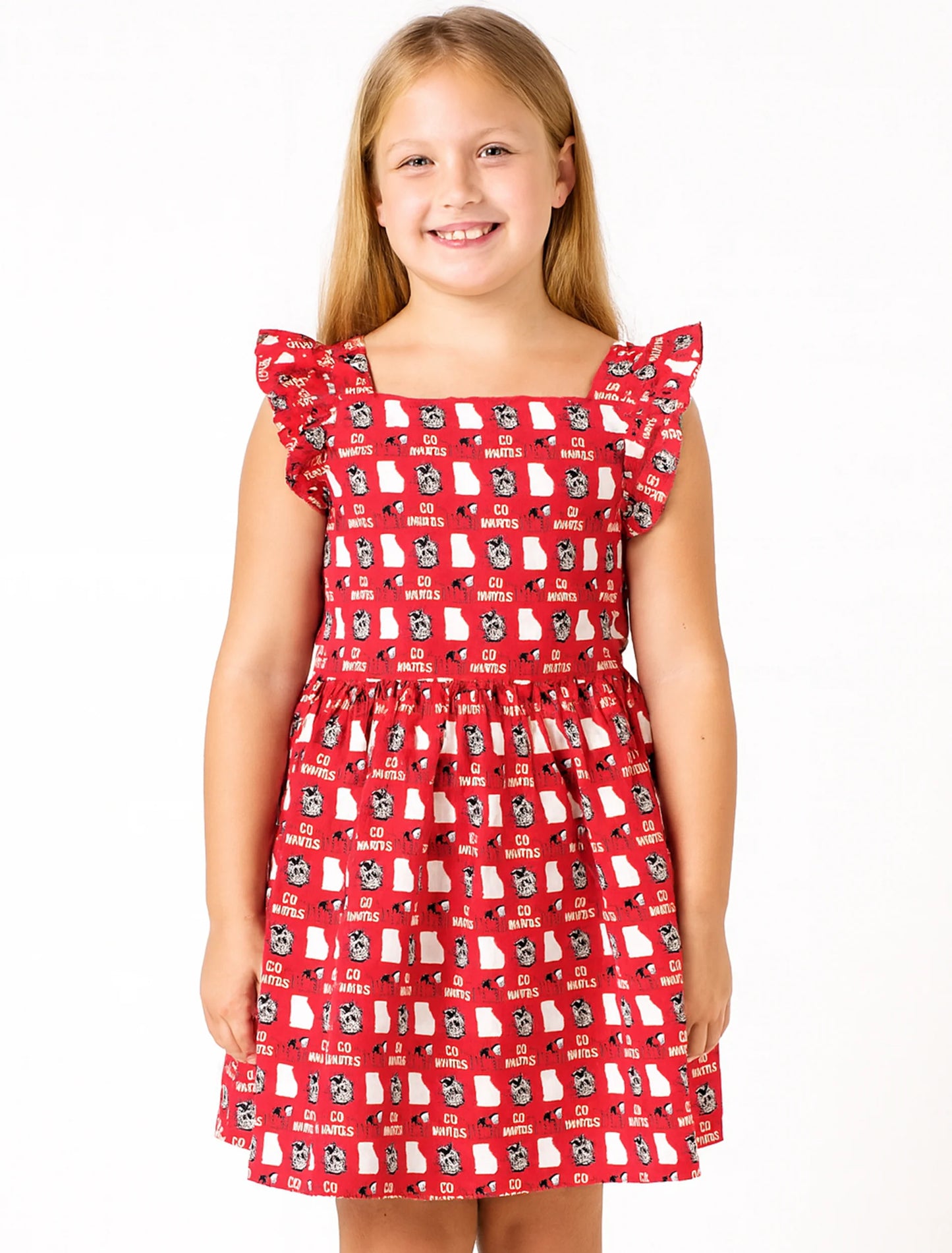 Twirl Flutter Sleeve Dress