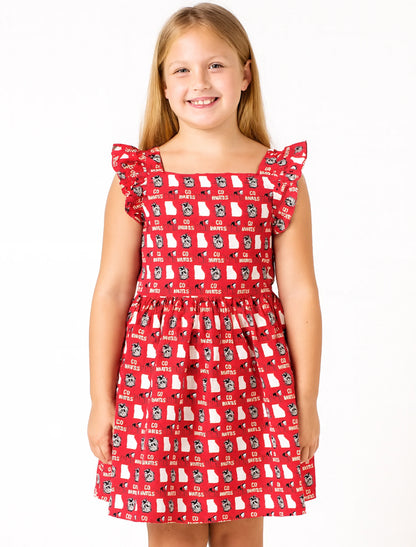 Twirl Flutter Sleeve Dress