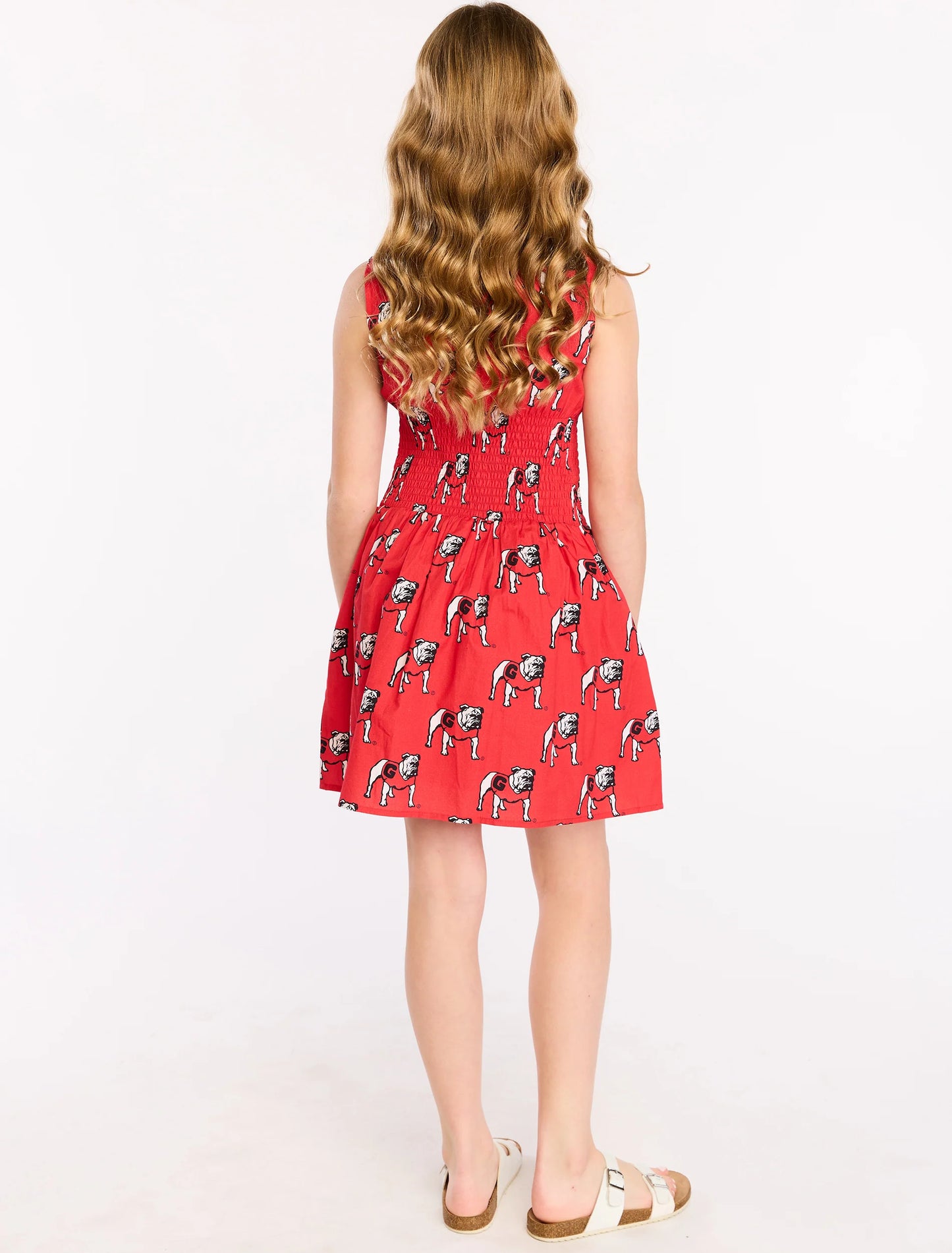 Poplin Smocked Dress