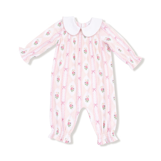 Ogee Lace Floral Smocked Romper