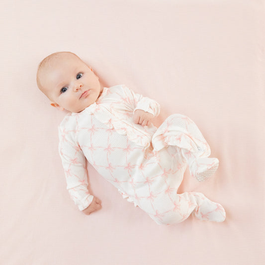 Ribbon Bow Trellis Footie