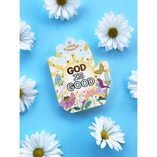 God Is Good Praying Hands Shaped Board Book