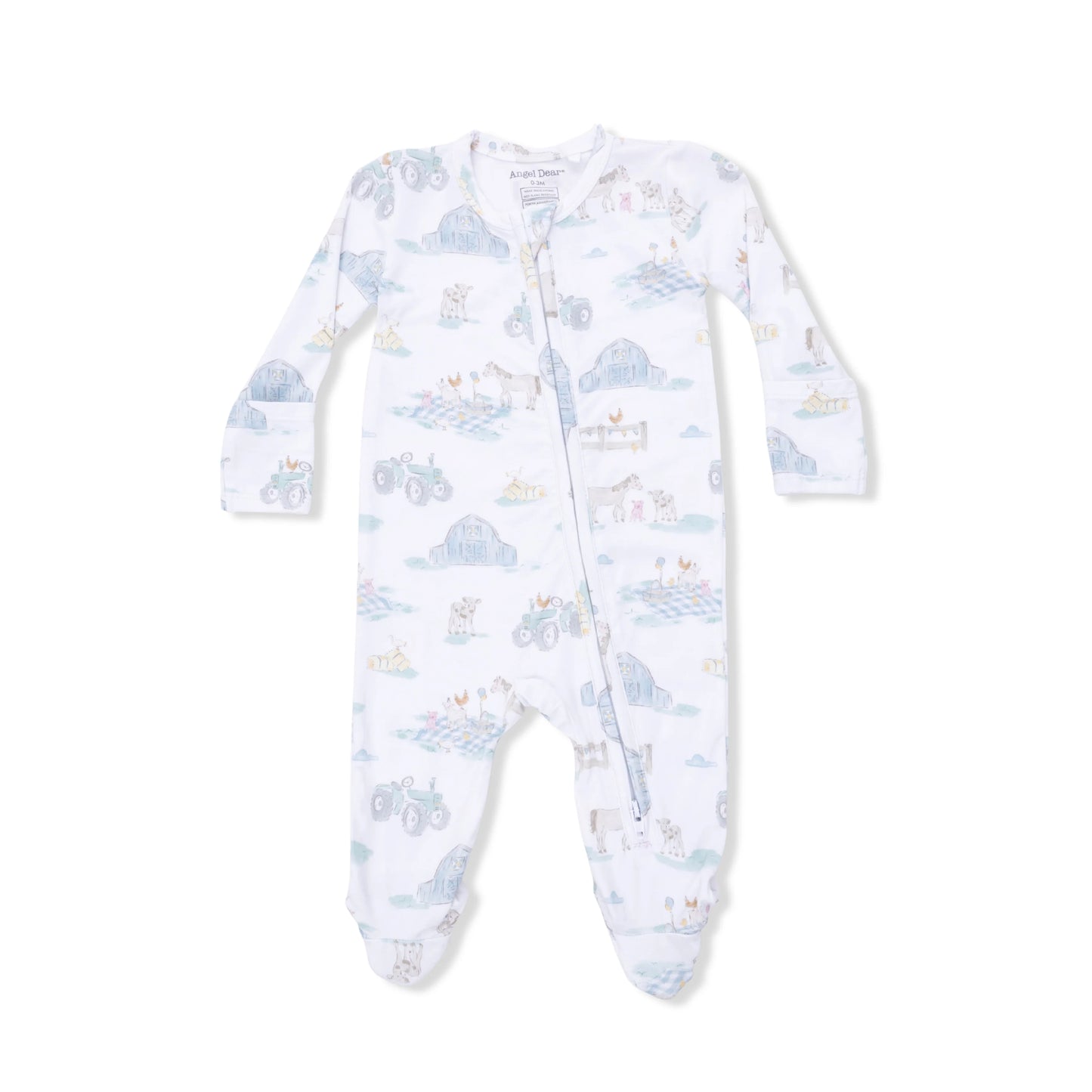 Farm Party 2-Way Zipper Footie