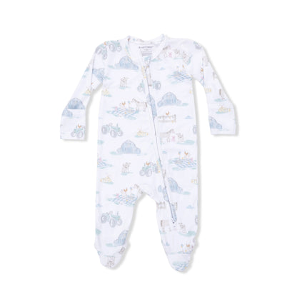 Farm Party 2-Way Zipper Footie